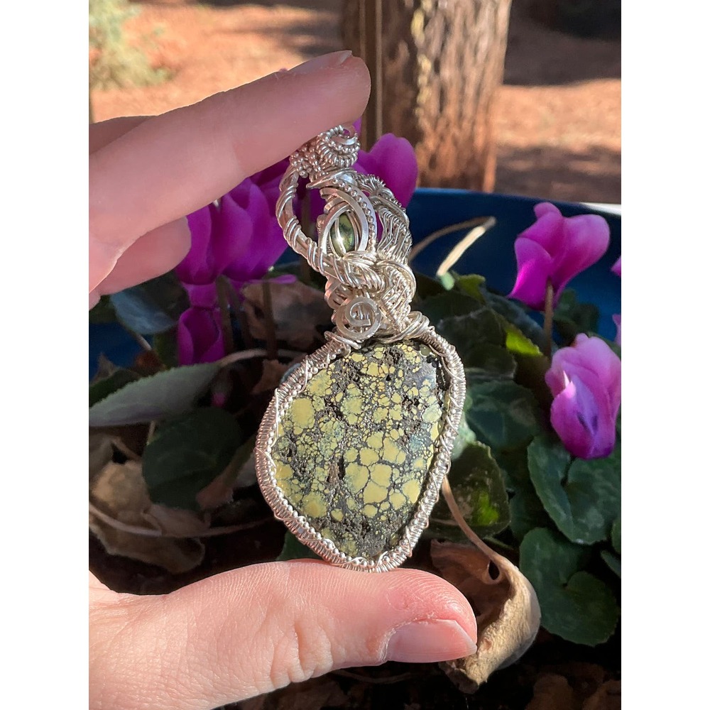 Peacock Turquoise in 925 Silver